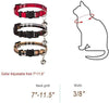 Cholegift Kitty - Collar de cuadros con diseño de gatos, cuadros clásicos, cuello ajustable - BESTMASCOTA.COM