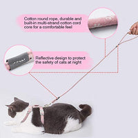 Arnés y tracción para gatos y mascotas, a prueba de escape, correa reflectante para gato, chaleco para gatos con patrón de personalidad, arnés de lazo, cinturón suave ajustable, hebilla de seguridad para caminar al aire libre, antivuelco. - BESTMASCOTA.COM