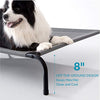 Cama elevada para perros Petsure de 35/43/49 pulgadas para exteriores – Cuna elevada para perros extra grandes medianos y pequeños, cama portátil para mascotas para camping o playa, marco de verano duradero con malla transpirable - BESTMASCOTA.COM