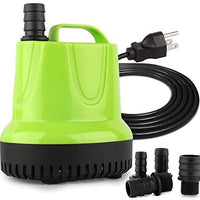 FreEESEA 160-1100 GPH Bomba de agua sumergible para estanques, acuarios, estanques, estanques, estanques, fuente de jardín, fuente de cascada, hidroponía, piscina con elevación máxima de 11.0 ft | Ultra silencioso con protección de apagado automático de s - BESTMASCOTA.COM