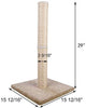 Dimaka Ultimate 29" de alto rascador de gato grande, poste de sisal natural y base pesada, rascador vertical completo - BESTMASCOTA.COM