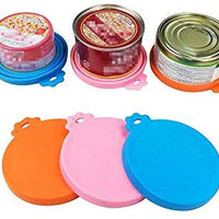 SACRONS-Can Covers/Universal Silicone Can Lids for Pet Food Cans/Fits Most Standard Size Dog and Cat Can Tops/100% FDA Certified Food Grade Silicone & BPA Free - BESTMASCOTA.COM