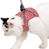 Juego de arnés y correa para gatos de Kismaple, ajustable suave malla transpirable con arnés para gatos gatitos - BESTMASCOTA.COM