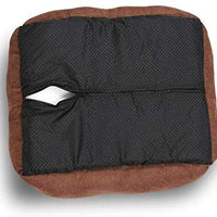 Long Rich Reversible Rectangle Pet Bed Dog Bed with Dog Paw Embroidery,Medium size, by Happycare Textiles - BESTMASCOTA.COM