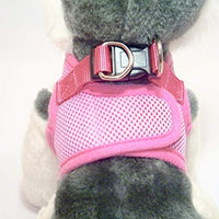 Arnés para perros de malla suave, cómodo para razas pequeñas, cachorros, juguetes, de 2 a 16 lb, en color rosa bebé, azul, negro, rojo, camuflado en tamaño pequeño, mediano, grande y extra grande - BESTMASCOTA.COM
