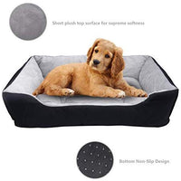 Cama para perro HXN, saco de dormir para cachorro con parte inferior antideslizante, cama para gato, sofá cama para mascotas, cojín rectangular para gato con manta, juguete de felpa como regalo para mascotas pequeñas y medianas y grandes, lavable a máquin - BESTMASCOTA.COM