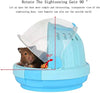 Misyue Hamster Carrier Cage Portable Transport Unit for Syrian Hamster, Small Animal Habitat, Hamster Accessories with 60ML Water Bottle (Blue) - BESTMASCOTA.COM