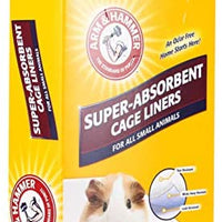 Arm & Hammer Jaula superabsorbente para cobayas, hámsters, conejos y todos los animales pequeños | mejores revestimientos de jaula para animales pequeños, controlar olores de mascotas, 7 unidades - BESTMASCOTA.COM