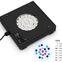 NICREW - Luz LED de arrecife para acuario, luz LED marina de espectro completo regulable para acuarios de agua salada, acuarios de coral, soporte para tanque incluido - BESTMASCOTA.COM