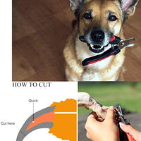 Dog Nail Clippers Pet Nail Trimmers Nail File Set Razor Sharp Blades Safety Guard Sturdy Non Slip Handles Professional Grooming Tool for Large and Small Animals Vet Recommended - BESTMASCOTA.COM