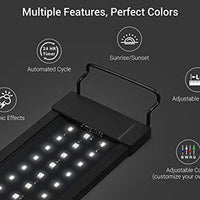 NICREW RGB Plus Luz de Acuario, Acuario de Agua Dulce Luz LED con Control Remoto, 24/7 Luz de Acuario Automatizada - BESTMASCOTA.COM