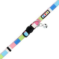 Pawtitas Collar de gato multicolor con hebilla de seguridad extraíble para gato, collar de gato - BESTMASCOTA.COM