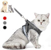 Arnés para gato con correa, arnés ajustable de malla suave reflectante para mascotas, versión extendida del arnés de tira reflectante, adecuado para gatitos, cachorros, mascotas pequeñas - BESTMASCOTA.COM