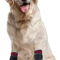 Calcetines con suela de goma para perros, botas con correas de velcro para perros, control de tracción, botas antideslizantes, impermeables - BESTMASCOTA.COM