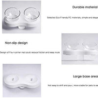 PETNOZ cuencos elevados para perro y gato, altura ajustable de 20 grados, diseño de inclinación de 20 grados, soporte de protección para el cuello, elevados en la parte inferior para gatos y perros pequeños - BESTMASCOTA.COM
