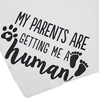 JPB My Parents are Getting Me a Human2 Pack Bandana para perro con revelación de género - BESTMASCOTA.COM