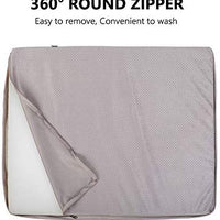 JoicyCo - Colchón ortopédico para cama de perro, lavable, antideslizante, con funda extraíble - BESTMASCOTA.COM