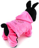 SMALLLEE_Lucky_STOE Pet Clothes Small Dog Cat Velvet Crown Jumpsuit Coat Hooide Pajamas Tracksuit - BESTMASCOTA.COM