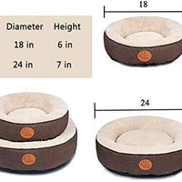 HACHIKITTY Washable Cat Warming Bed Round, Cat Beds Indoor Cats Medium, Big Pet Bed Machine Washable - BESTMASCOTA.COM