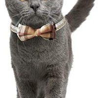 KUDES - Juego de 2 collares para gato con pajarita y campana para gatitos y algunos cachorros, ajustable de 7.8 a 10.5 pulgadas - BESTMASCOTA.COM