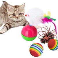 Juguetes para gatos, 31 unidades, surtidos, túnel de 3 vías, medidor de plumas interactivo, pez gato, palitos de masticar, ratones, bolas y campanas, súper divertido para cachorros, gatitos, conejos - BESTMASCOTA.COM