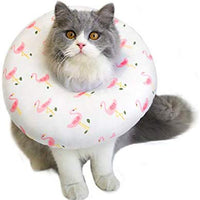 Petseek Collar de recuperación de cono para gato, pequeño, para perro, poste de cirugía, suave, ajustable, collar electrónico para perros y gatos - BESTMASCOTA.COM