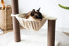 Catry, hamaca para árbol de gatos con postes de sisal natural y plumas para gatitos - BESTMASCOTA.COM