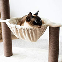 Catry, hamaca para árbol de gatos con postes de sisal natural y plumas para gatitos - BESTMASCOTA.COM