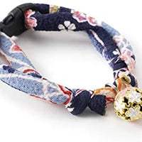 Necoichi Chirimen Sakura Collar de gato - BESTMASCOTA.COM