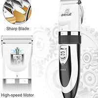 Kit de Corte para mascotas, bajo nivel de ruido Oneisall perro y gato, eléctrico, recargable e inalámbrico Set de cortauñas - BESTMASCOTA.COM