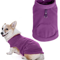EXPAWLORER - Chaleco de forro polar para perro con bolsillo para abrigos esponjosos y ropa para el otoño y el invierno - BESTMASCOTA.COM