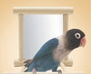 Old Tjikko Columpio de pájaros, jaula de loro, juguete colgante con espejo para canarios, cacatúas, cacatúas, cacatúas, cacatúas, cacatúas, loros africanos - BESTMASCOTA.COM