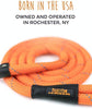 Correa para perro Mighty Paw Slip Rope | 6 pies, talla única, correa de cuerda deslizante. Fácil de poner, no necesita collar o arnés. Cuerda de escalador duradera y resistente a la intemperie con costuras reflectantes (naranja) - BESTMASCOTA.COM