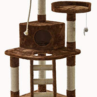 GO Pet Club Paw Print 48 en. Cat Árbol Condo - BESTMASCOTA.COM