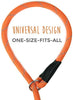 Correa para perro Mighty Paw Slip Rope | 6 pies, talla única, correa de cuerda deslizante. Fácil de poner, no necesita collar o arnés. Cuerda de escalador duradera y resistente a la intemperie con costuras reflectantes (naranja) - BESTMASCOTA.COM