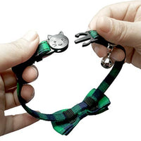 KUDES - Juego de 2 collares para gato con pajarita y campana para gatitos y algunos cachorros, ajustable de 7.8 a 10.5 pulgadas - BESTMASCOTA.COM