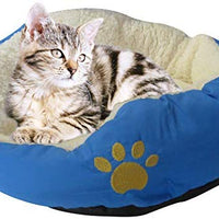 Evelots suave mascota cama, Cats & Dogs, 17" D x 5" H, varios colores - BESTMASCOTA.COM