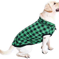 PAWZ grande perro tartán camisa Escudo Sudadera con Capucha Mascota Invierno Ropa suave y cálida - BESTMASCOTA.COM