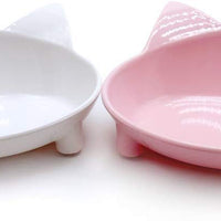 Lorde - Cuencos para gatos, cuencos de comida para gatos poco profundos, platos anchos para gatos, cuencos antideslizantes, cuencos de comida para gatos para aliviar la fatiga del bigote y los cuencos de agua, juego de 2 - BESTMASCOTA.COM