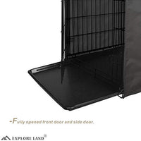 Explore Land - Funda para jaula de perro de poliéster duradero, ajuste universal para jaula de perro de 30 a 42 pulgadas - BESTMASCOTA.COM