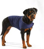 Furubaby Ansiedad Perro Abrigo una camisa Calm Down Perro Chaqueta para xs Pequeño Mediano Grande XL Perros | Color Sólido Azul Gris Verde Rosa Thunder Dog Wrap(Dark Blue) - BESTMASCOTA.COM