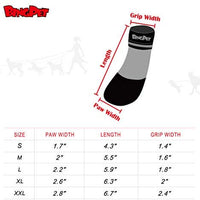 BINGPET - Calcetines para perro, para suelos de madera dura, antideslizantes, impermeables, con correas reflectantes, control de tracción - BESTMASCOTA.COM