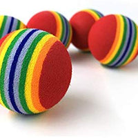 Pet Show Bulk Coloured Cat juguetes bolas pelotas suaves de espuma EVA Arco Iris interactivo Gatos Perros juguetes - BESTMASCOTA.COM