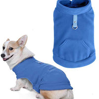 EXPAWLORER - Chaleco de forro polar para perro con bolsillo para abrigos esponjosos y ropa para el otoño y el invierno - BESTMASCOTA.COM