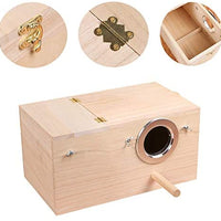 YJJKJ - Caja de madera para periquitos y cacatúas - BESTMASCOTA.COM