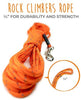 Mighty Paw Check Cord | Light Weight 30 Foot Dog Training Leash. Durable, Weather Resistant Climbers’ Rope with Reflective Stitching. Perfect for Training, Swimming, Hunting, Camping. (Orange) - BESTMASCOTA.COM