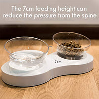 PETNOZ cuencos elevados para perro y gato, altura ajustable de 20 grados, diseño de inclinación de 20 grados, soporte de protección para el cuello, elevados en la parte inferior para gatos y perros pequeños - BESTMASCOTA.COM