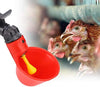 Vasos de plástico para pollo, 10 unidades, automáticos, para bebidas, para patios traseros, pájaros, codorniz, paloma, gallina, comedero de agua - BESTMASCOTA.COM