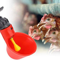 Vasos de plástico para pollo, 10 unidades, automáticos, para bebidas, para patios traseros, pájaros, codorniz, paloma, gallina, comedero de agua - BESTMASCOTA.COM