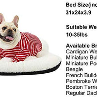 ANWA Dog Bed Pet Cushion Crate Mat Soft Pad Washable and Cozy for Medium Large Dog - BESTMASCOTA.COM